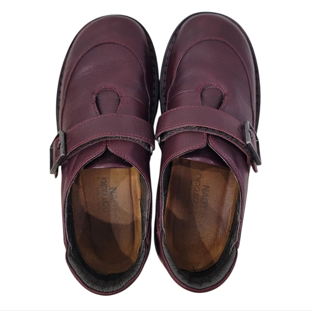 Naot Tane Leather Shoes Slip On Buckle Detail Comfort Loafer Women’s 7.5-8 - Picture 6 of 16